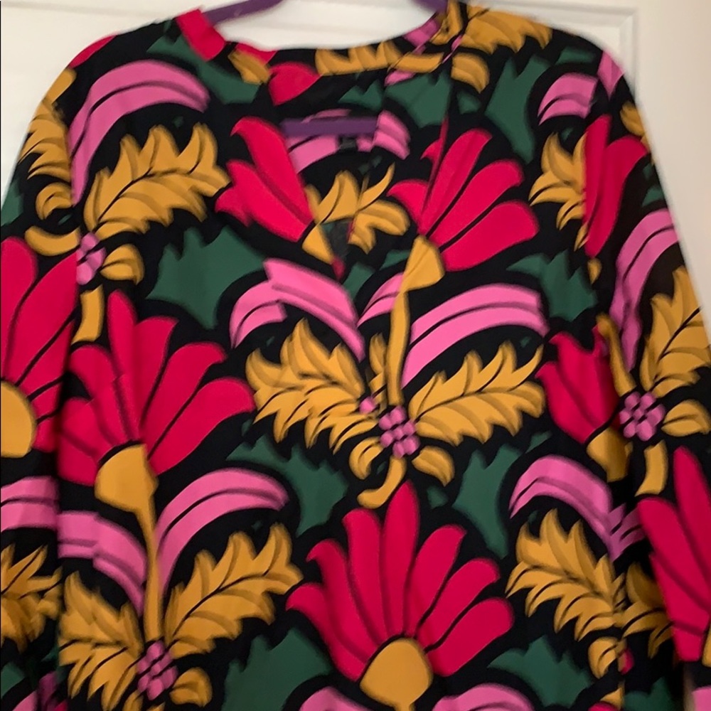 Colorful tunic blouse